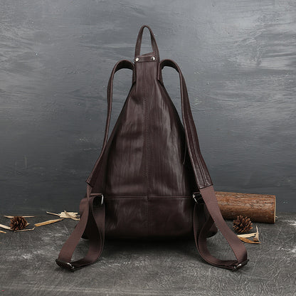 Li Ji | Original handmade leather | Retro style Wenqing first-layer leather backpack No. 8747 