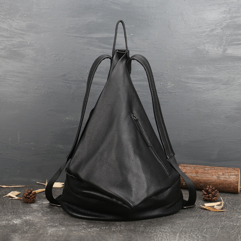 Li Ji | Original handmade leather | Retro style Wenqing first-layer leather backpack No. 8747 