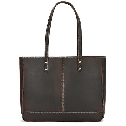 Li Ji | Original handmade genuine leather | Crazy horse leather gender-neutral large-capacity mother-in-law handbag No. 8820 