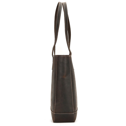 Li Ji | Original handmade genuine leather | Crazy horse leather gender-neutral large-capacity mother-in-law handbag No. 8820 