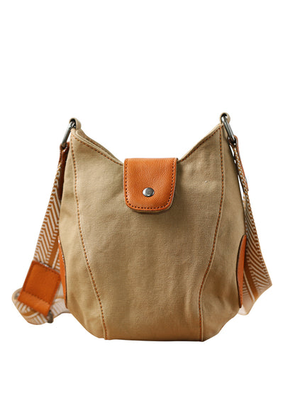 Li Ji | Original handmade leather | Casual Japanese and Korean genderless canvas bag No. 88330 