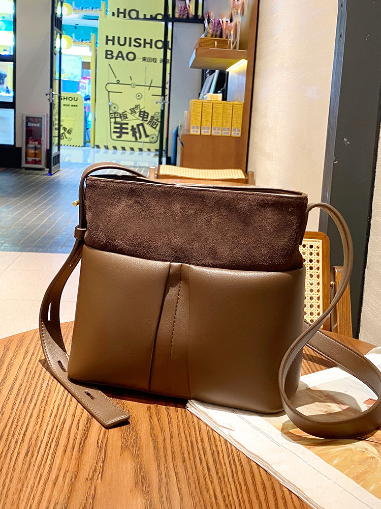 Li Ji | Original handmade leather | Two-layer cowhide elegant and high-end commuter bag No. 88522 