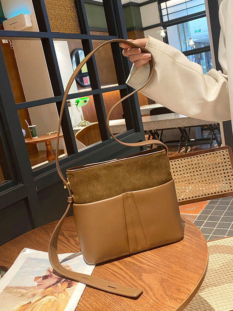 Li Ji | Original handmade leather | Two-layer cowhide elegant and high-end commuter bag No. 88522 