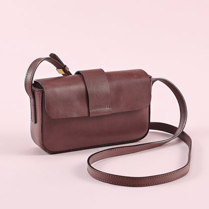 Li Ji | Original handmade genuine leather | Fresh color and texture shoulder bag No. 8898 