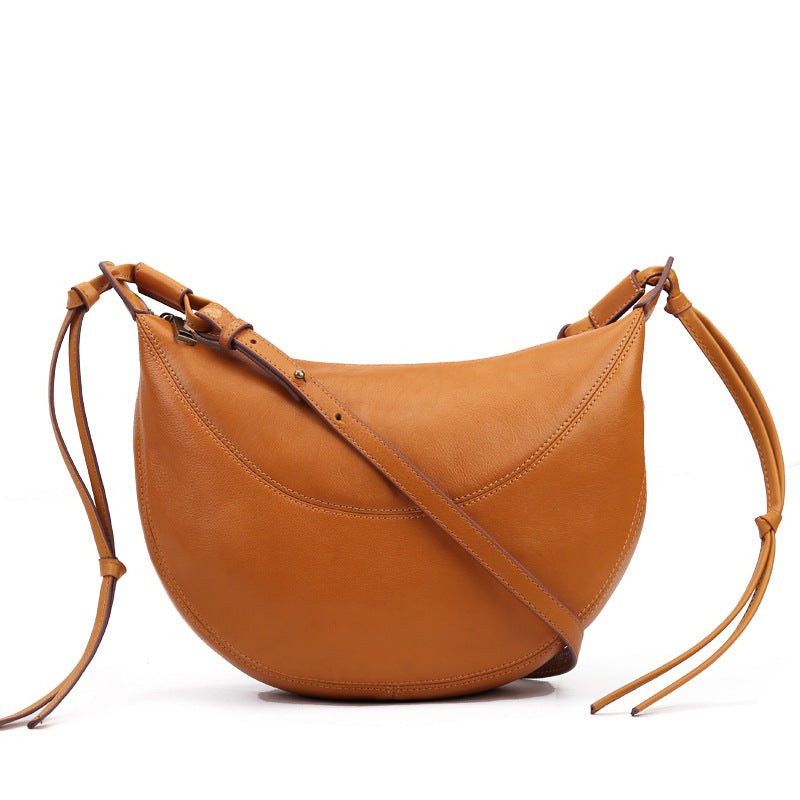 Li Ji | Original handmade genuine leather | Handmade cow leather バッグ versatile dumpling bag No. 90156