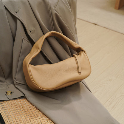 Li Ji | Original handmade genuine leather | Simple おしゃれ portable dumpling bag No. 9-303 