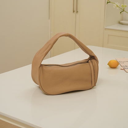 Li Ji | Original handmade genuine leather | Simple おしゃれ portable dumpling bag No. 9-303 