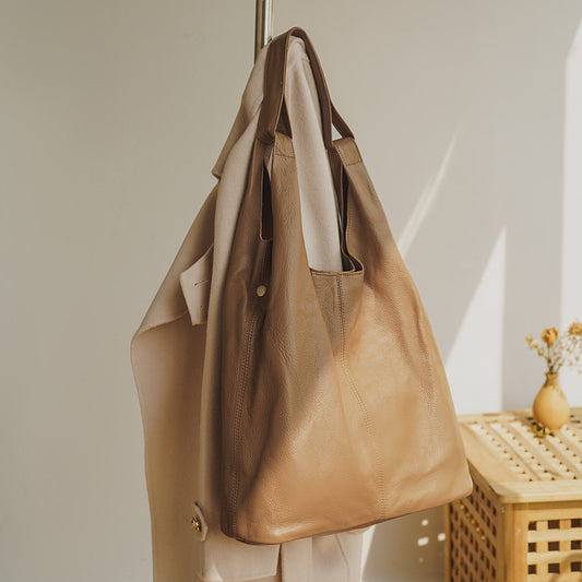 Li Ji | Original handmade leather | Vegetable-tanned leather armpit bag No. 9001 that goes well with clothes 