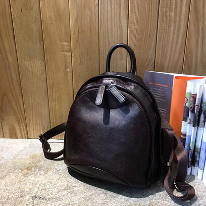 Li Ji | Original handmade leather | Vegetable-tanned leather shell bag-soft leather bag No. 8525 