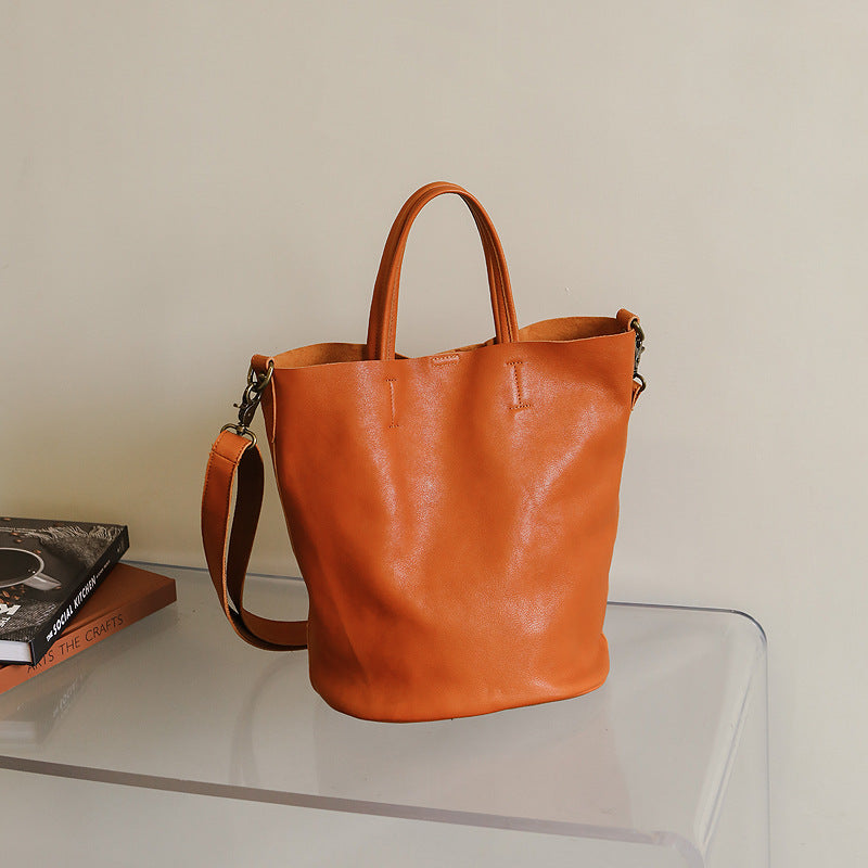 Li Ji | Original handmade genuine leather | Vegetable tanned leather カジ小人レcalf leather handbag No. 9119 