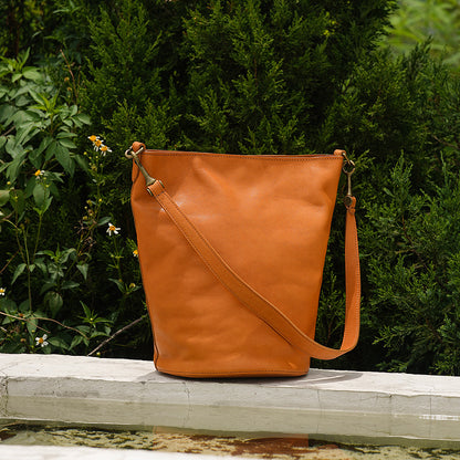 Li Ji | Original handmade genuine leather | High-end large-capacity cowhide leather commuter tote bag No. 9300 