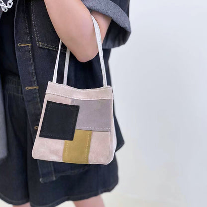 Li Ji | Original handmade genuine leather | Uniquely made with color block handbag No. 935610 