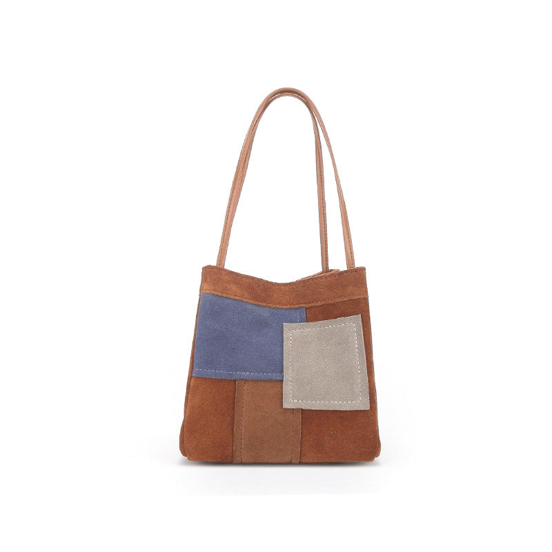 Li Ji | Original handmade genuine leather | Uniquely made with color block handbag No. 935610 