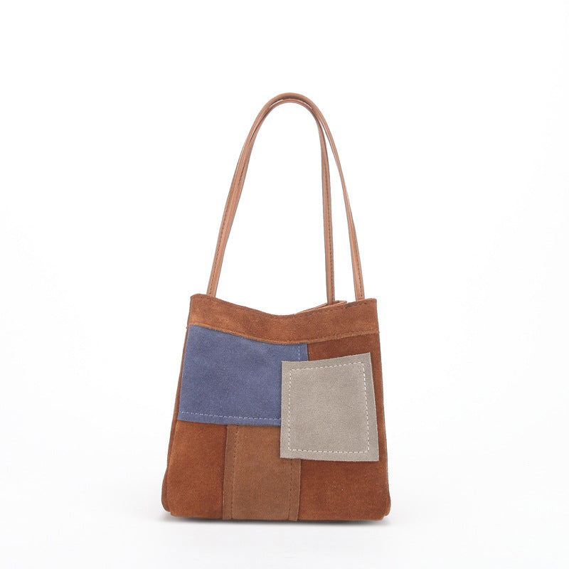 Li Ji | Original handmade genuine leather | Uniquely made with color block handbag No. 935610 