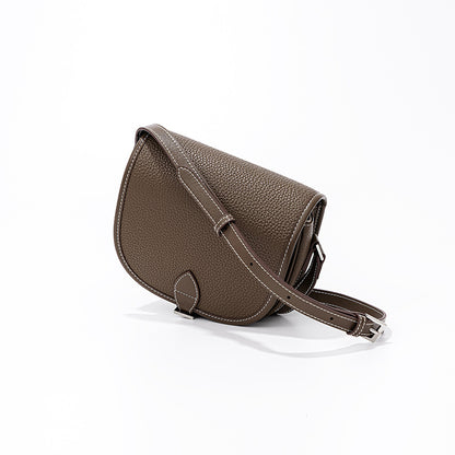 Li Ji | Original handmade genuine leather | Colored, high-end, beautiful, saddle bag No. 9705 