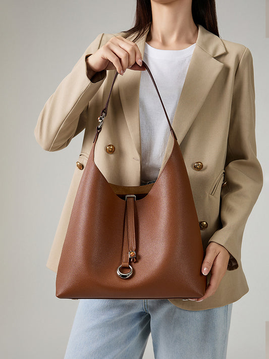 Li Ji | Original handmade leather | Soft, casual and textured tote bag No. 9821 