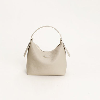 Li Ji | Original handmade genuine leather | Solid color first layer cow leather commuter armpit bag No. 98301 