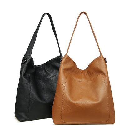 Li Ji | Original handmade genuine leather | 犊丝なtouchりのoversized first-layer cowhide tote bag No. 9912 