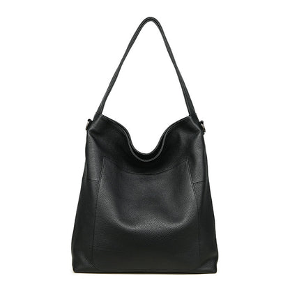 Li Ji | Original handmade genuine leather | 犊丝なtouchりのoversized first-layer cowhide tote bag No. 9912 