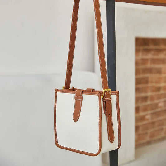 Li Ji | Original handmade genuine leather | Plain and textured Napa calfskin crossbody bag No. 9938 