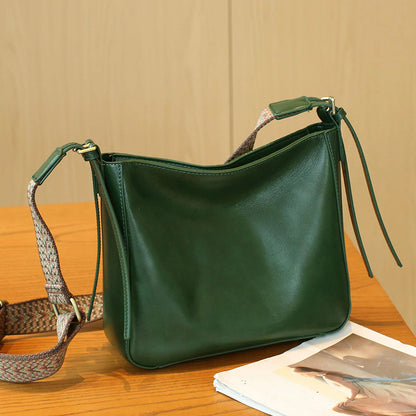 Li Ji | Original handmade leather | Vegetable tanned leather ョン shoulder tote bag No. A3005 