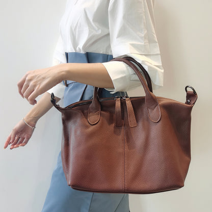 Li Ji | Original handmade genuine leather | Soft texture first-layer soft leather handbag No. B0114 