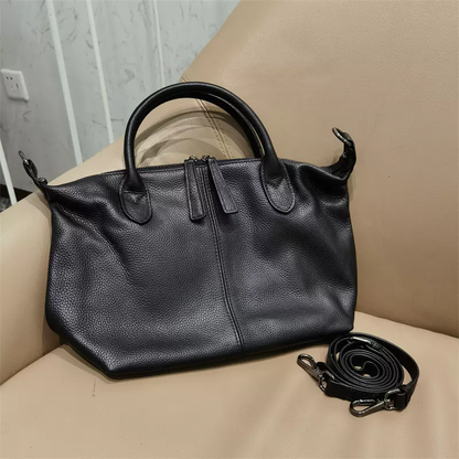 Li Ji | Original handmade genuine leather | Soft texture first-layer soft leather handbag No. B0114 