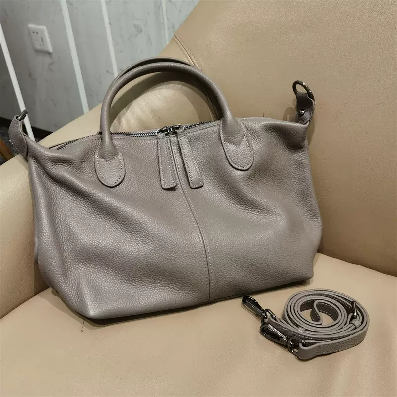 Li Ji | Original handmade genuine leather | Soft texture first-layer soft leather handbag No. B0114 