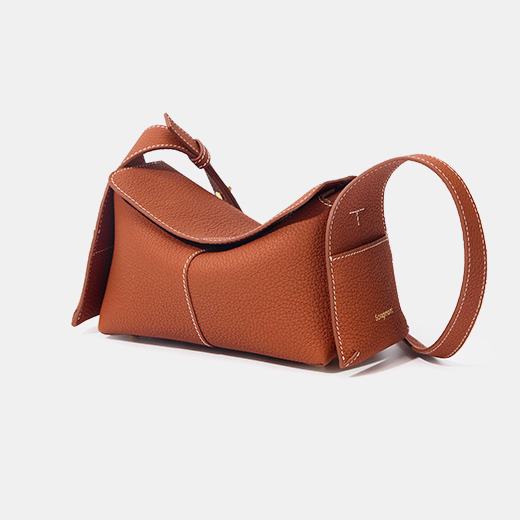 Li Ji | Original handmade genuine leather | Designed commuter ear-hanging eaves bag No. BB2310 