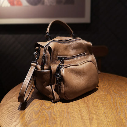 Lee Kee | Original genuine leather handmade | Korean version of cowhide leather shoulder bag No. D473 