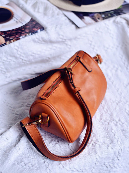 Li Ji | Original handmade genuine leather | Summer saddle bag with loose shoulder strap No. F1223 