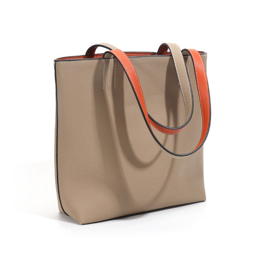 Li Ji | Original handmade genuine leather | Double-sided しょうと simple and high-end handbag No. F2268 