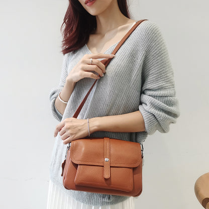 Li Ji | Original handmade leather | Elegant and textured shoulder bag No. F628 