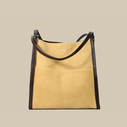 Li Ji | Original handmade genuine leather | Textured strong abrasive sand leather tote bag No. F9642 