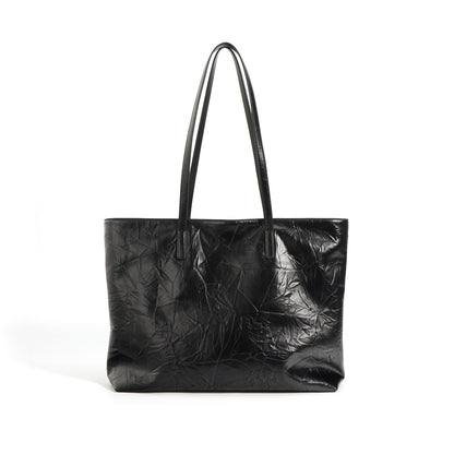 Li Ji | Original handmade genuine leather | High-end genuine leather large-capacity commuter tote bag No. F9647 