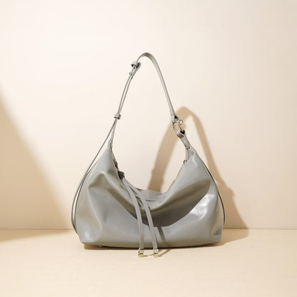 Li Ji | Original handmade genuine leather | Simple, classic and soft dumpling bag No. F9839 