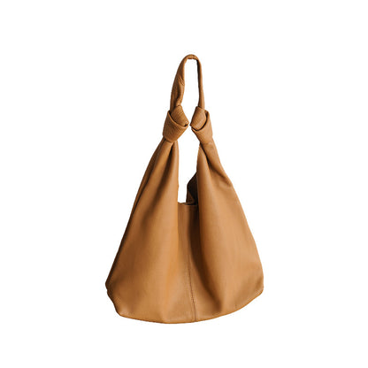 Li Ji | Original handmade genuine leather | Advanced minimalist casual soft leather armpit bag No. H9125