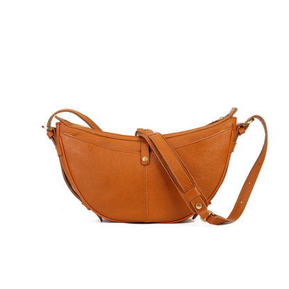 Li Ji | Original handmade genuine leather | Simple, convenient and high-end crescent bag No. HF4805 