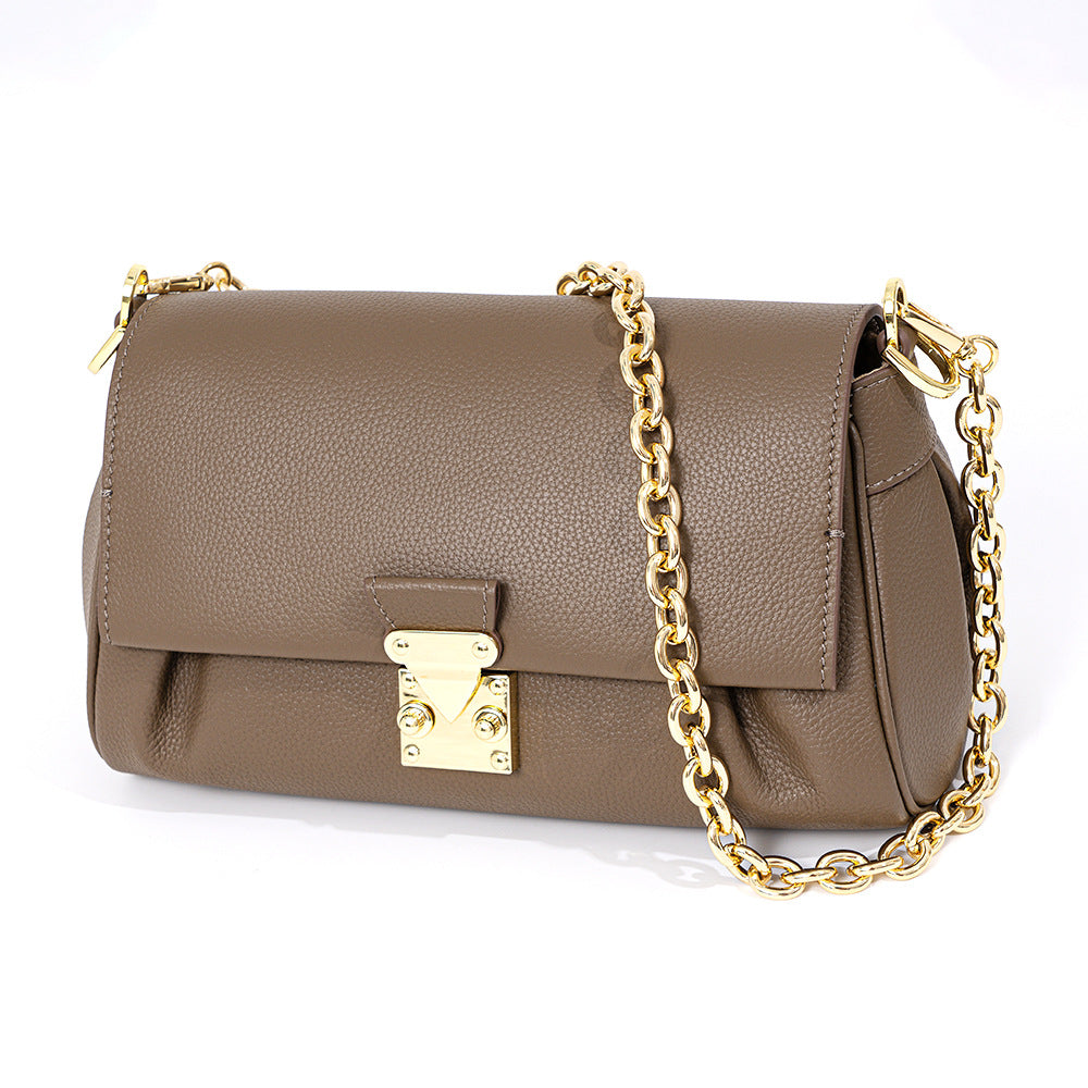 Li Ji | Original handmade leather | Korean simple and high-end chain bag No. JY113