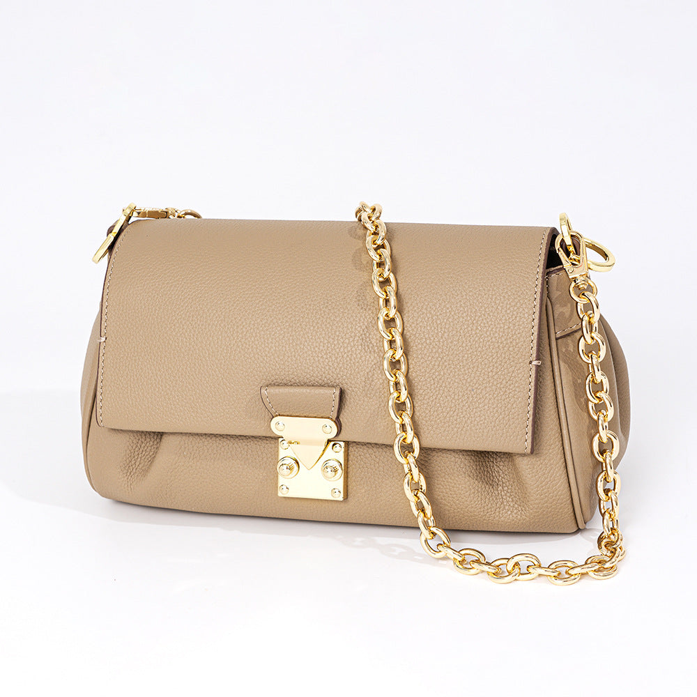 Li Ji | Original handmade leather | Korean simple and high-end chain bag No. JY113