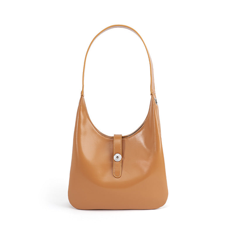 Li Ji | Original handmade genuine leather | Split leather soft leather shiny armpit bag No. JY952 