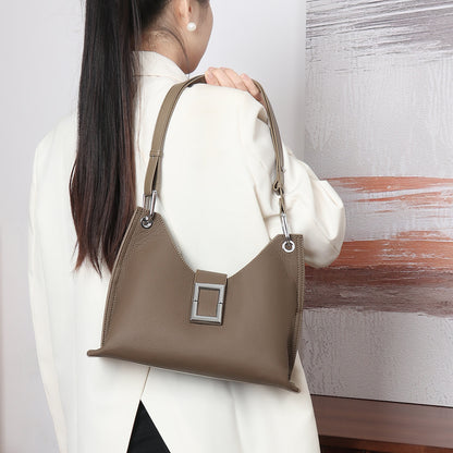 Li Ji | Original handmade genuine leather | French texture, strong and smooth armpit bag No. L2421