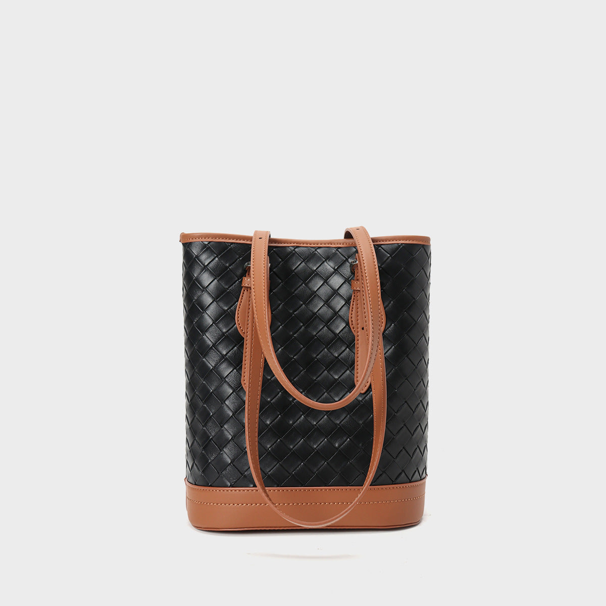 Li Ji | Original handmade leather | Simple shape, casual woven tote bag No. L2458 