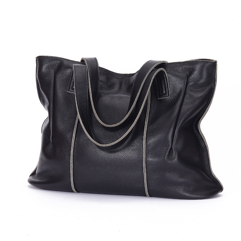 Li Ji | Original handmade genuine leather | Top-quality first-layer cowhide tote bag No. L9003 