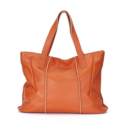 Li Ji | Original handmade genuine leather | Top-quality first-layer cowhide tote bag No. L9003 