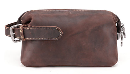 Li Ji | Original handmade leather | Retro toiletry storage bag No. 6465 