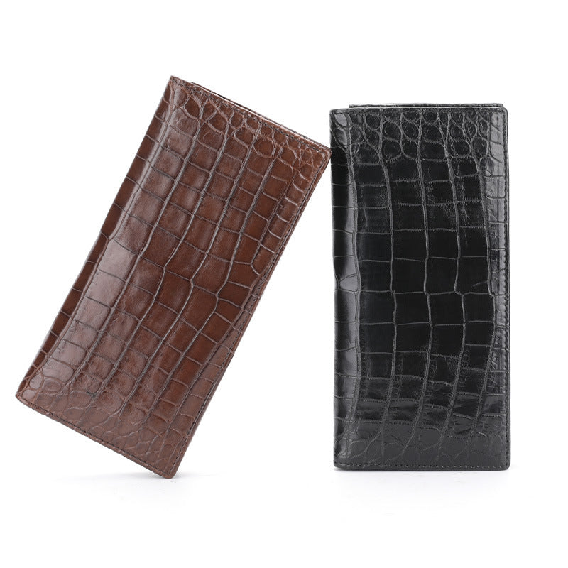 Li Ji | Siamese crocodile skin belly bit suit long wallet No. 2008B-1