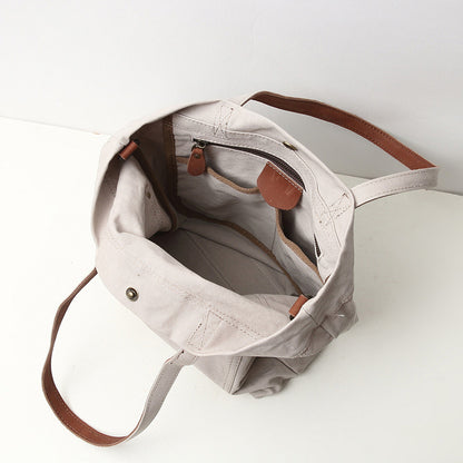 Li Ji | Original handmade | Korean version of Harajuku Haji style canvas shoulder bag No. Q7096 