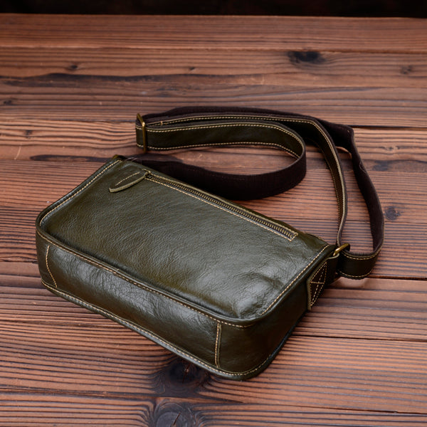 Li Ji | Original handmade genuine leather | Yuan's messenger bag No. 414