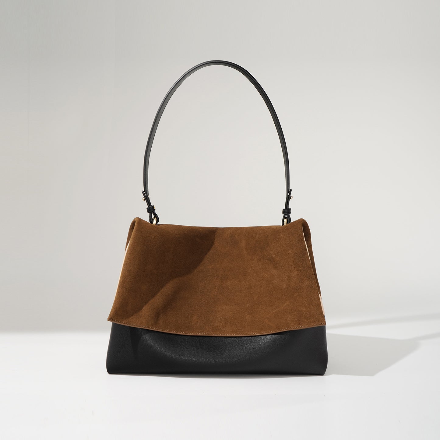 Li Ji | Original handmade genuine leather | Selected soft and matte brown handbag No. M7713